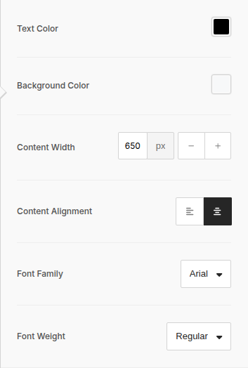 Align All Email Content
