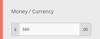 Currency number type, as it appears to a respondent