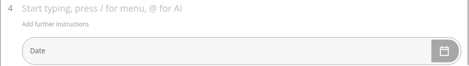 Date Question Type