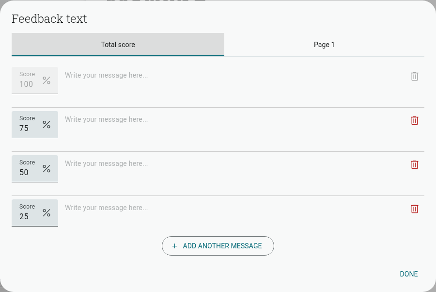 Add Another Custom Score Message