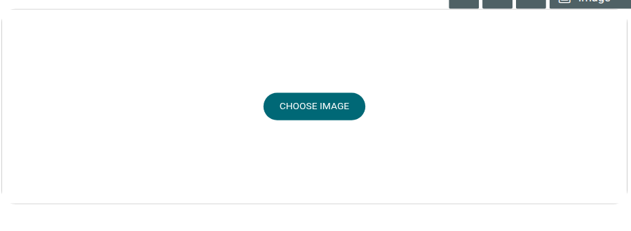Image item in its empty state, showing the Choose Image button