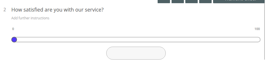 Numeric Slider Question Type
