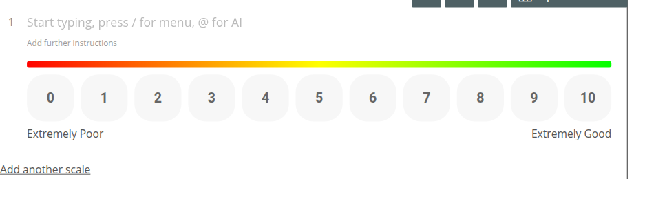 Opinion Scale Question Type