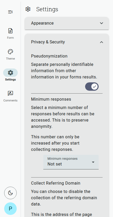 Set a Minimum Response Quota