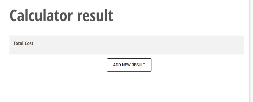 Show Calculator Results After Submission