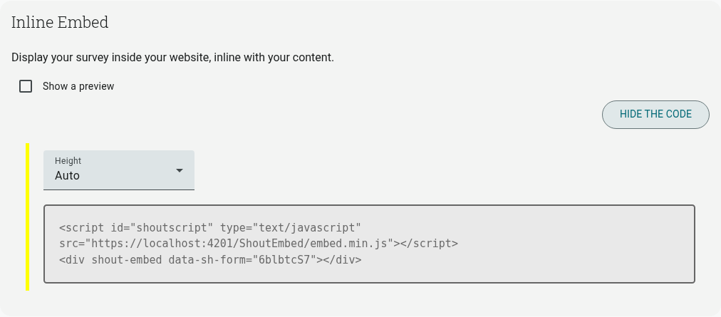 Embed Projects On Your Websites