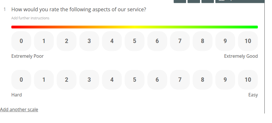 Opinion Scale With Sub-Questions